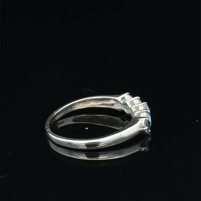 9ct white gold ring size N (sh27400b)