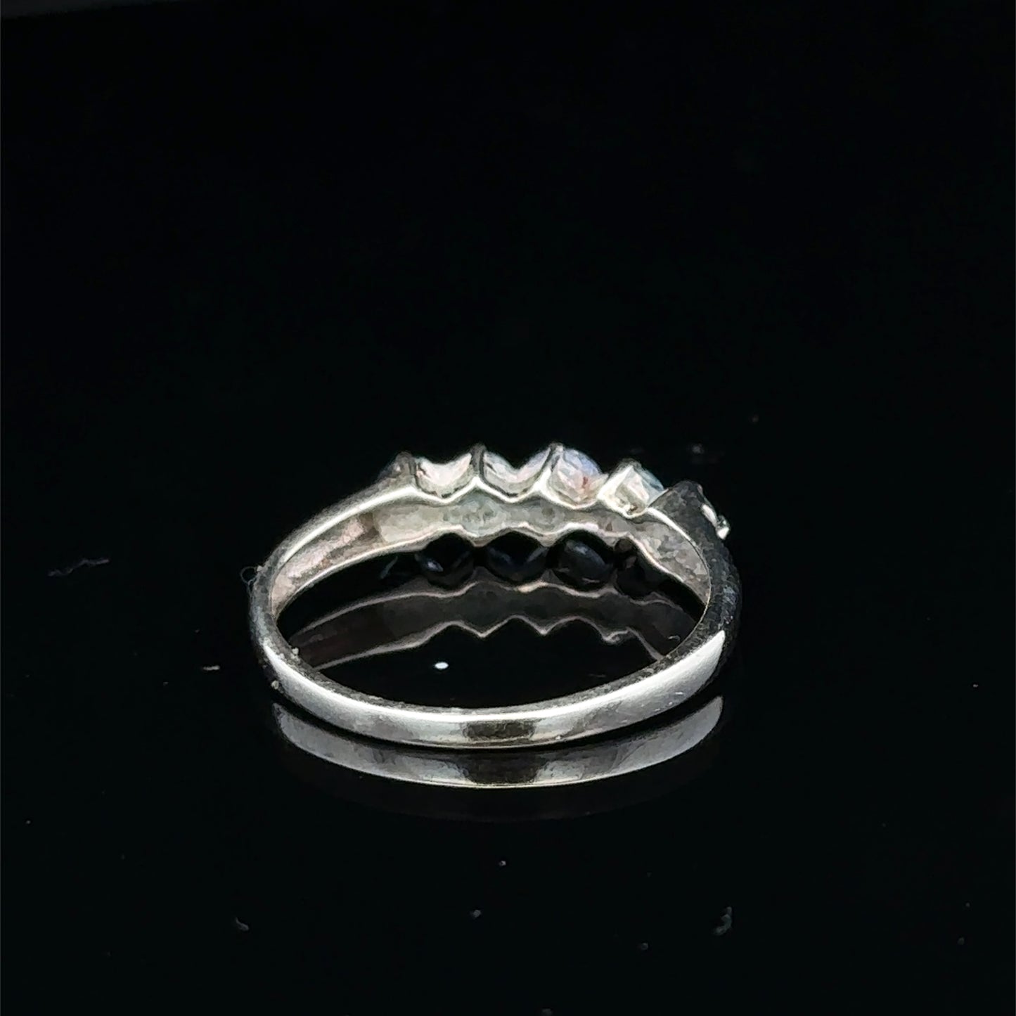 9ct white gold ring size N (sh27400b)