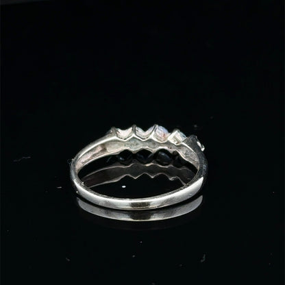 9ct white gold ring size N (sh27400b)