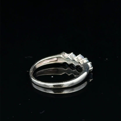 9ct white gold ring size N (sh27400b)