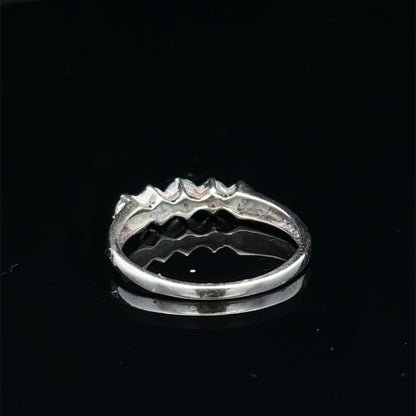 9ct white gold ring size N (sh27400b)