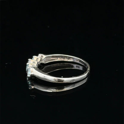 9ct white gold ring size N (sh27400b)