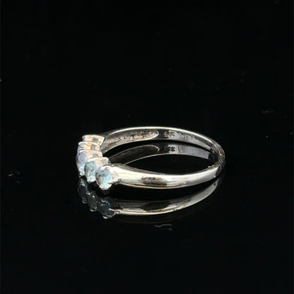 9ct white gold ring size N (sh27400b)