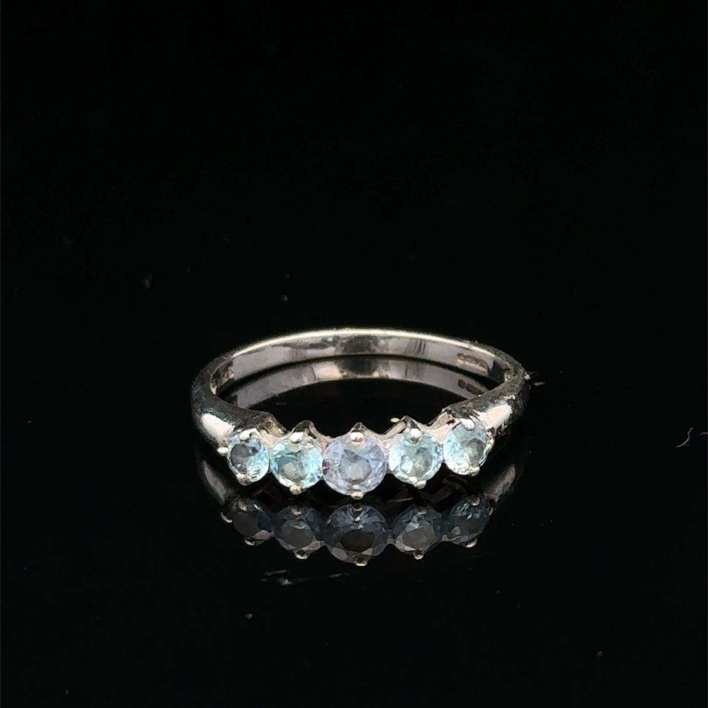 9ct white gold ring size N (sh27400b)