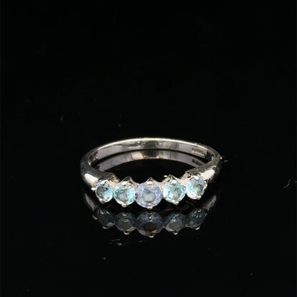 9ct white gold ring size N (sh27400b)