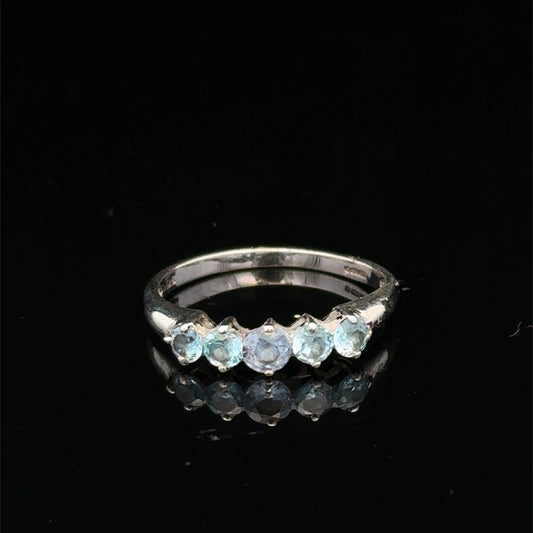 9ct white gold ring size N (sh27400b)