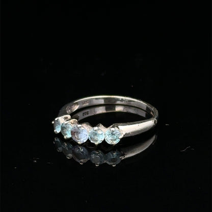 9ct white gold ring size N (sh27400b)