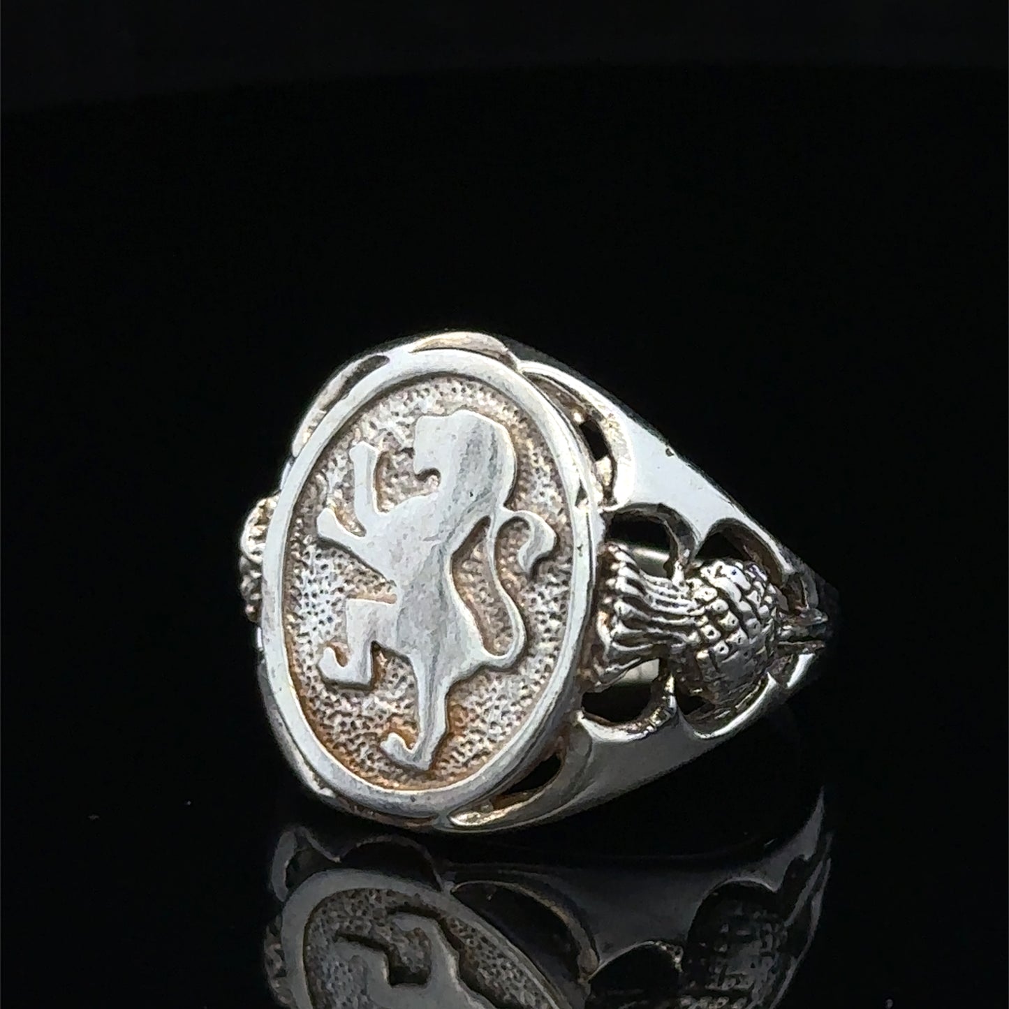 Silver signet ring size T (sh27644b)