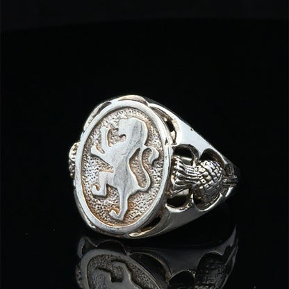 Silver signet ring size T (sh27644b)