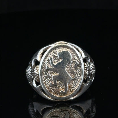 Silver signet ring size T (sh27644b)
