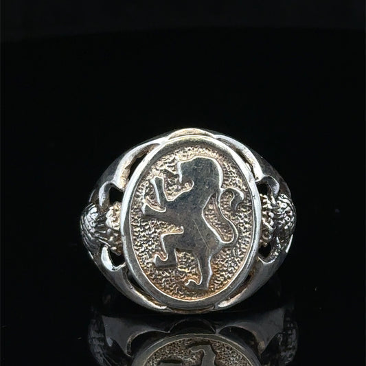 Silver signet ring size T (sh27644b)