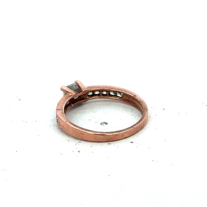 9ct rose gold ring size K (sh27390b)