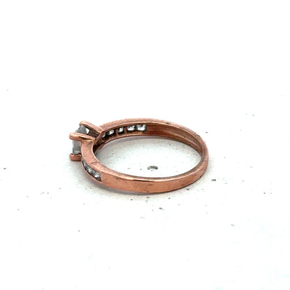 9ct rose gold ring size K (sh27390b)