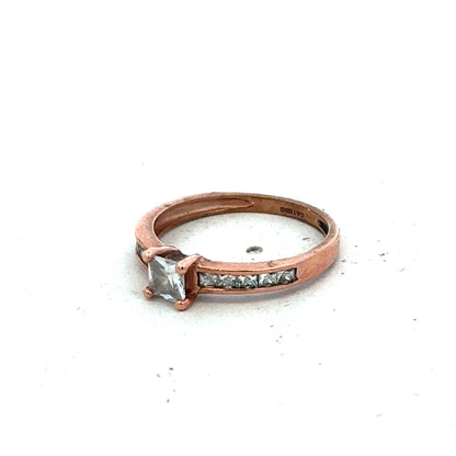 9ct rose gold ring size K (sh27390b)
