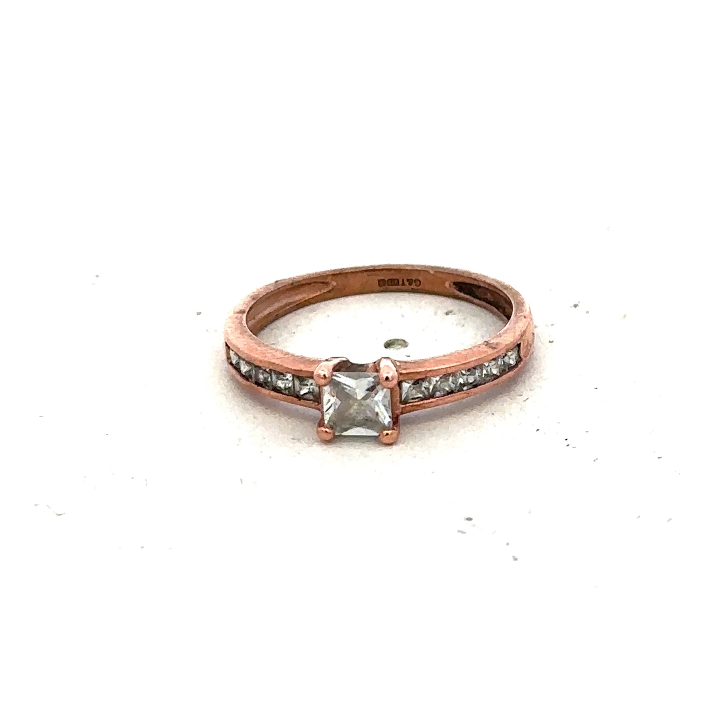 9ct rose gold ring size K (sh27390b)