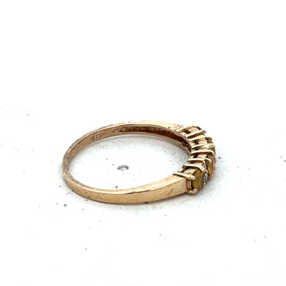 9ct yellow gold ring size N (sh25588l)