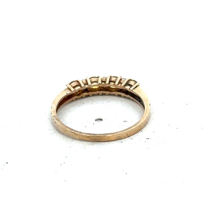 9ct yellow gold ring size N (sh25588l)