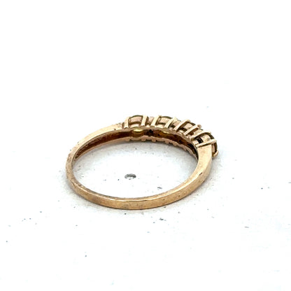 9ct yellow gold ring size N (sh25588l)
