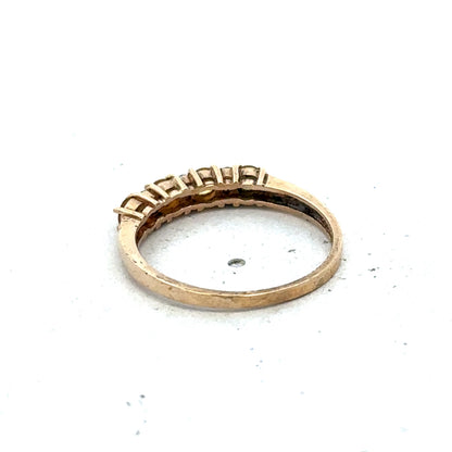 9ct yellow gold ring size N (sh25588l)