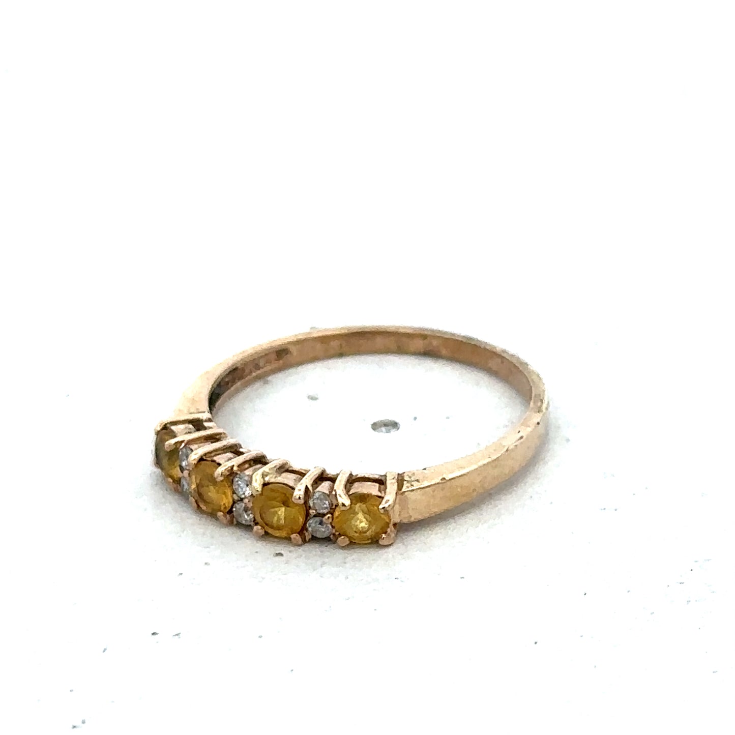 9ct yellow gold ring size N (sh25588l)