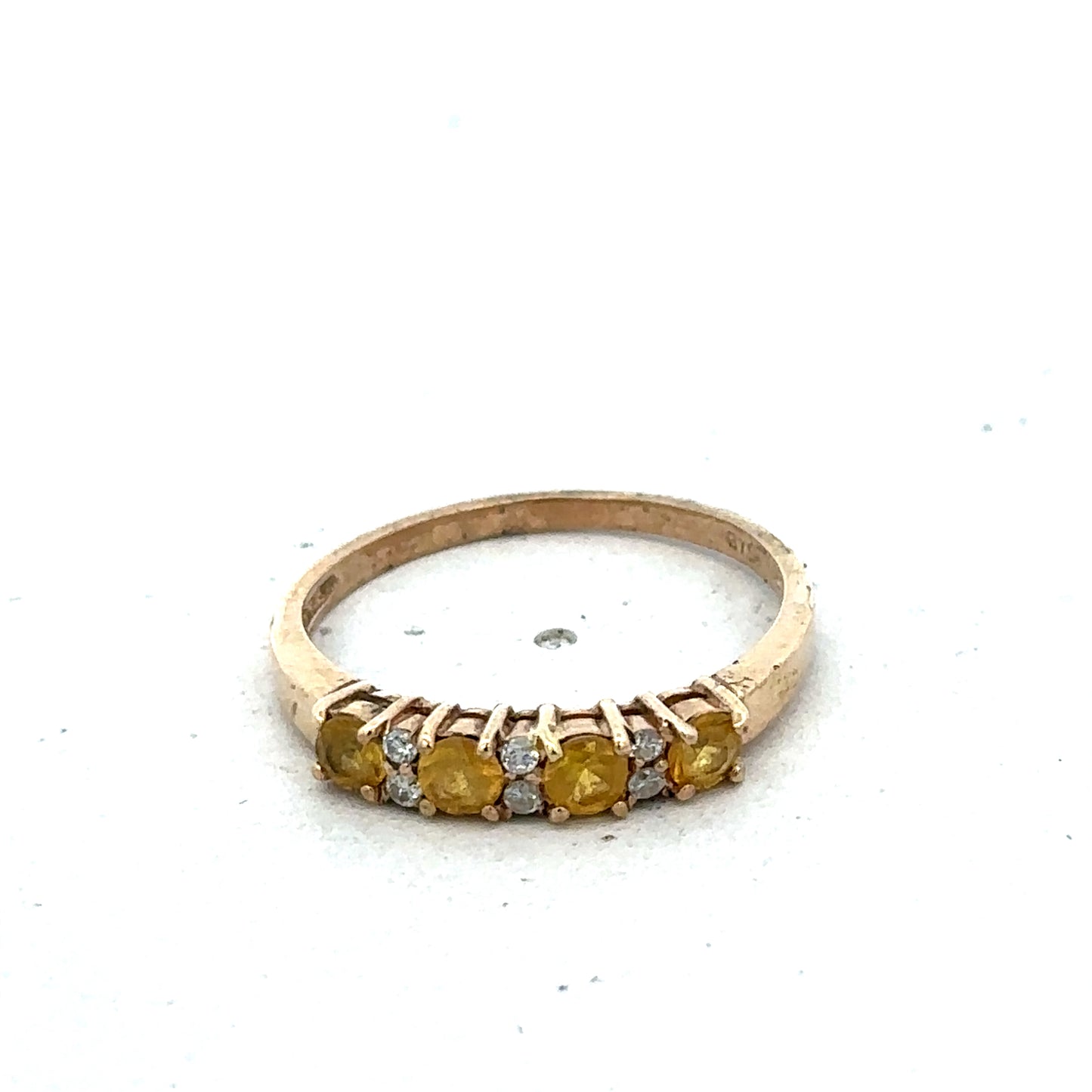 9ct yellow gold ring size N (sh25588l)