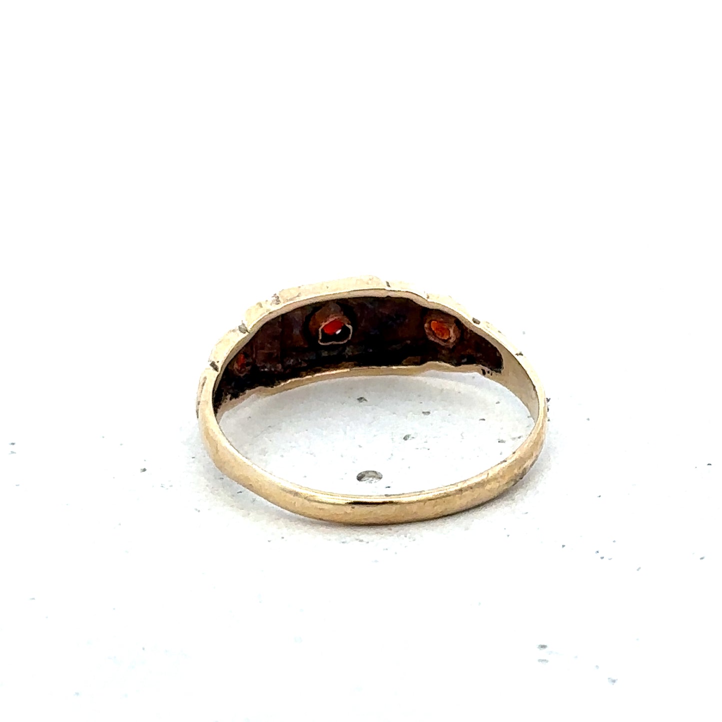 9ct yellow gold ring size Q (sh25675l)