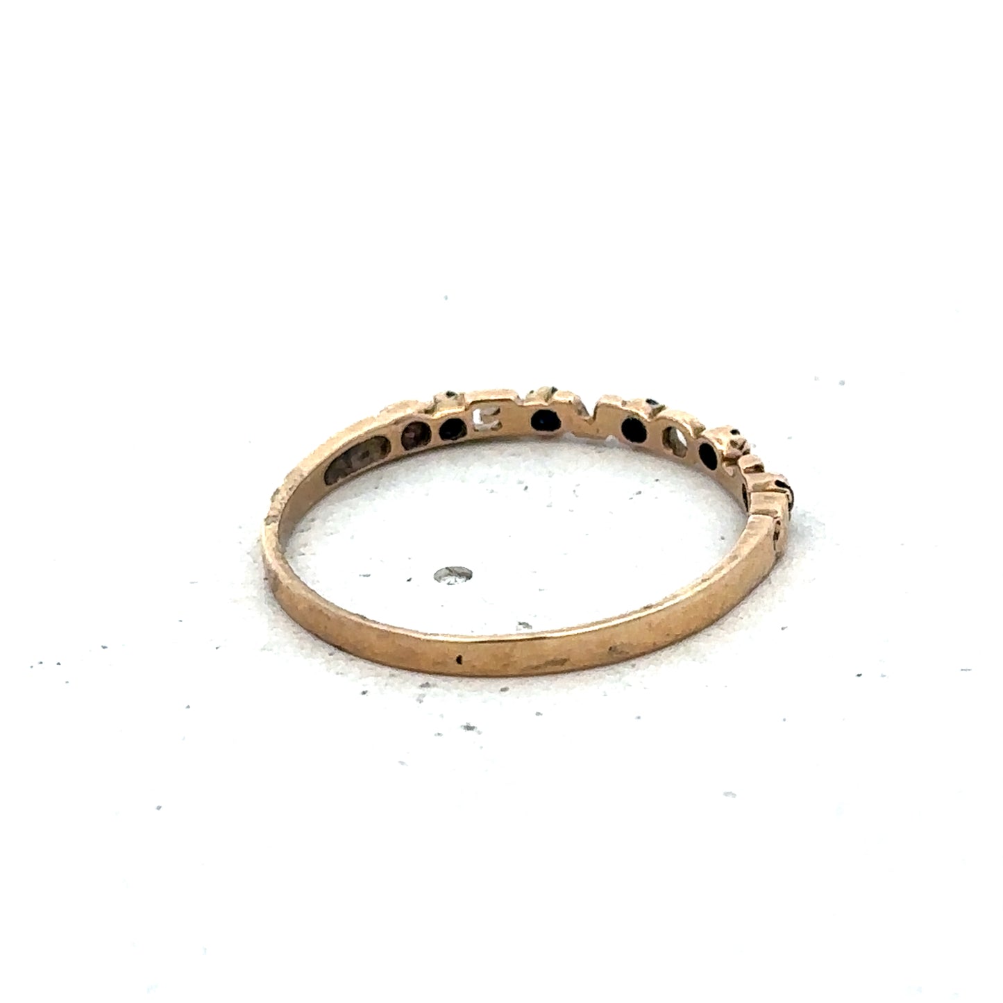 9ct yellow gold ring size R (sh25601l)
