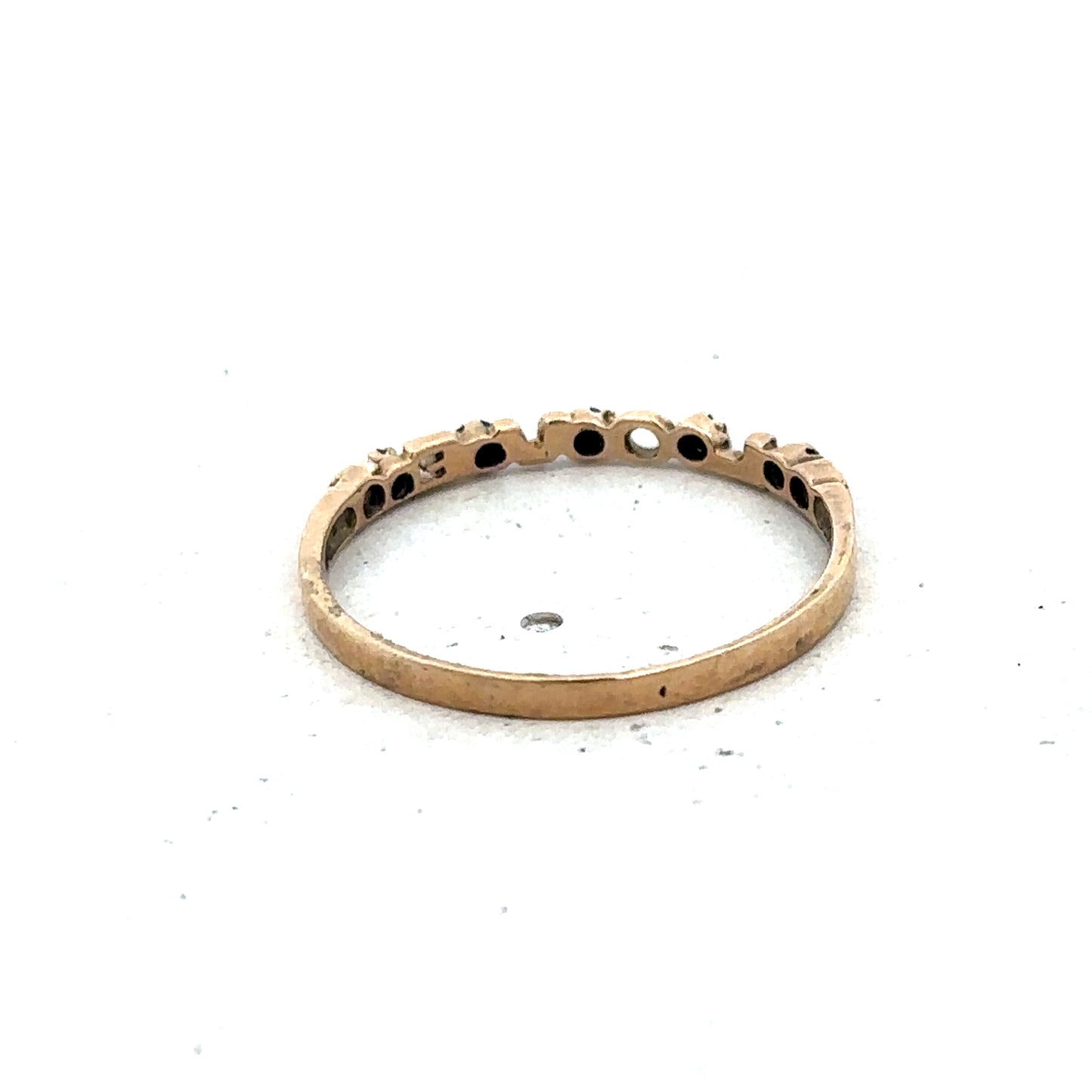9ct yellow gold ring size R (sh25601l)