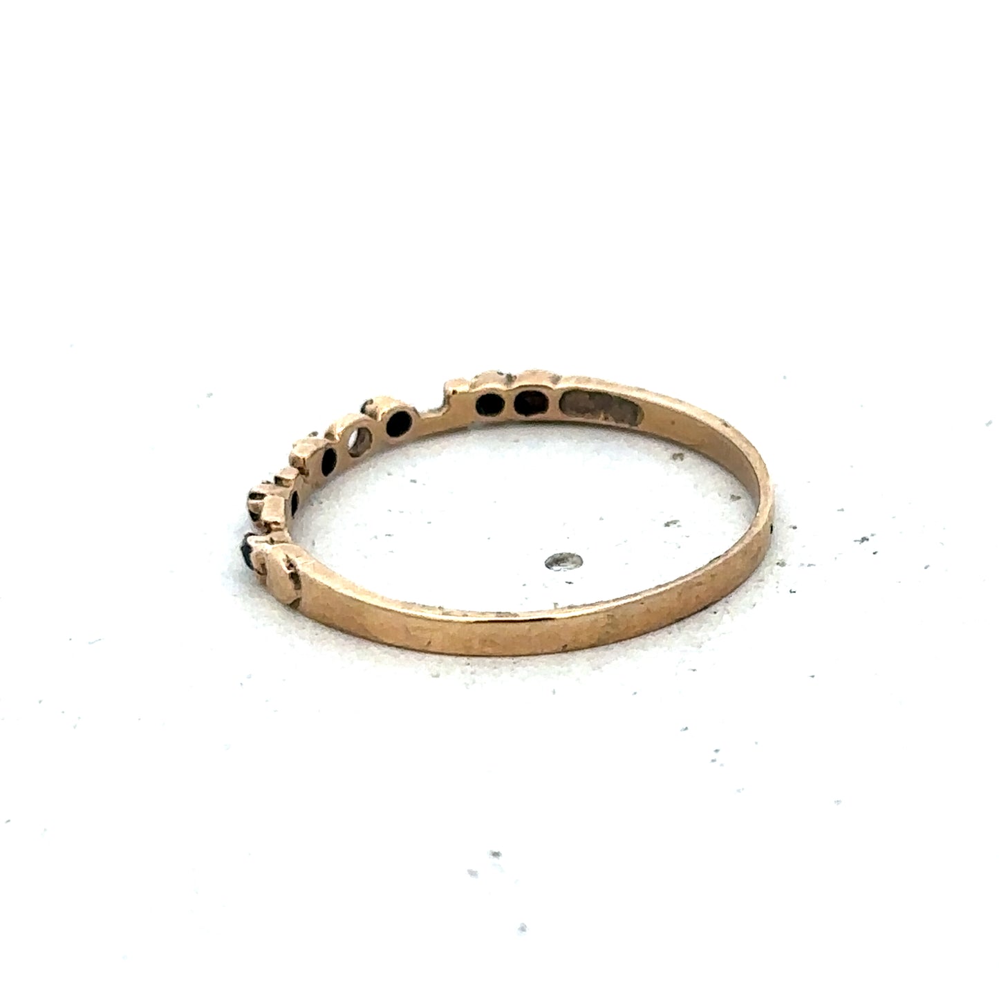 9ct yellow gold ring size R (sh25601l)