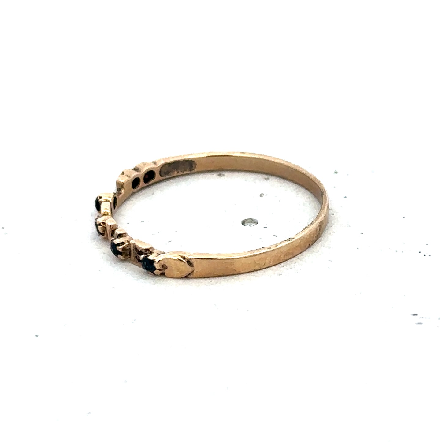 9ct yellow gold ring size R (sh25601l)