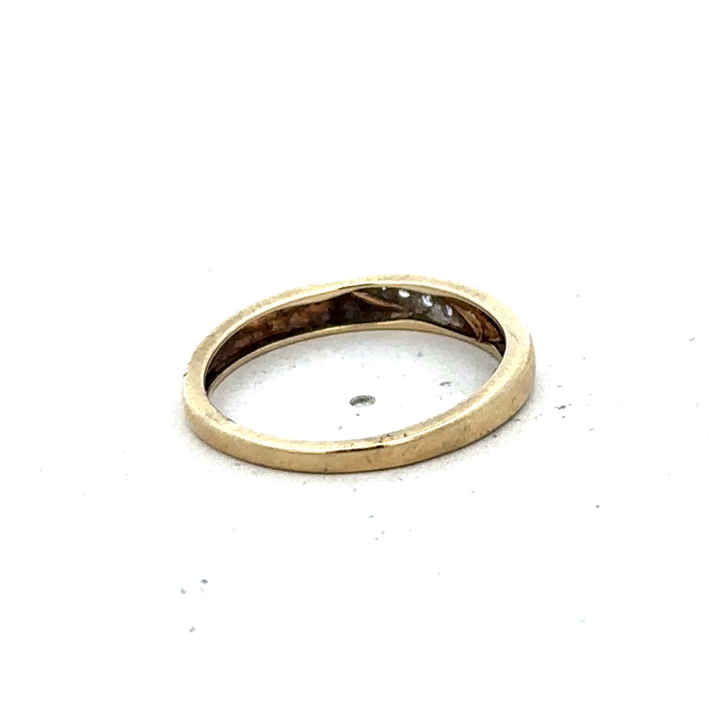 9ct yellow gold diamond ring size N (sh25634l)