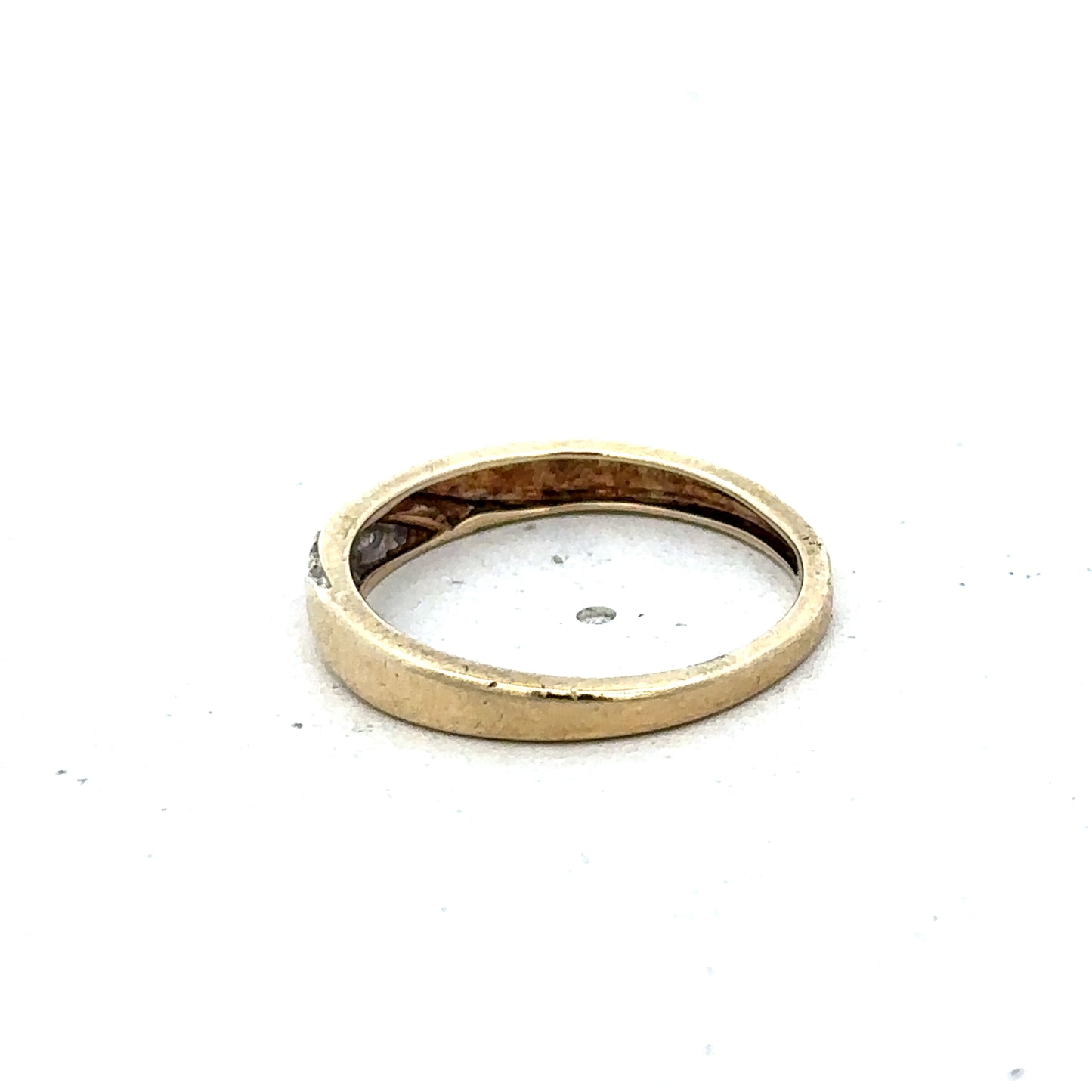 9ct yellow gold diamond ring size N (sh25634l)