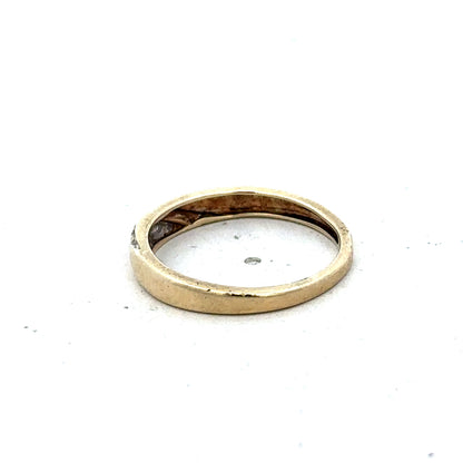 9ct yellow gold diamond ring size N (sh25634l)