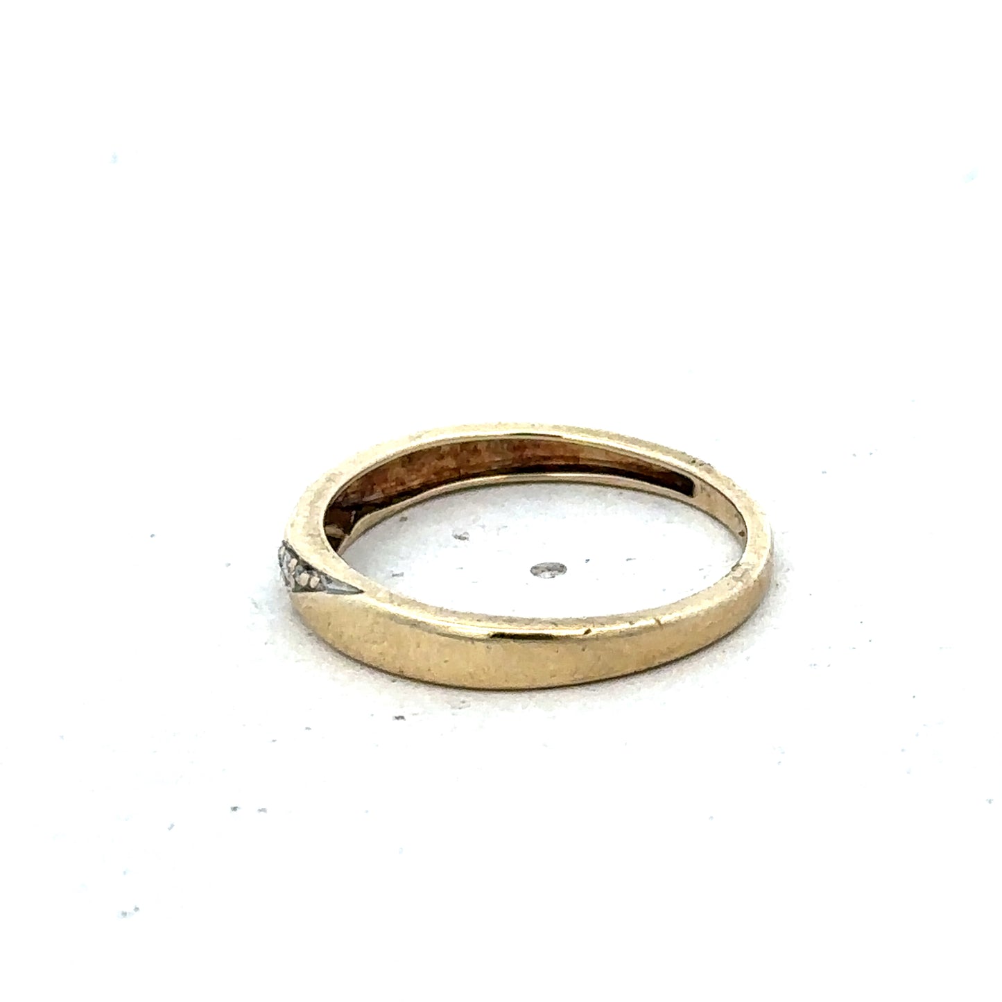 9ct yellow gold diamond ring size N (sh25634l)