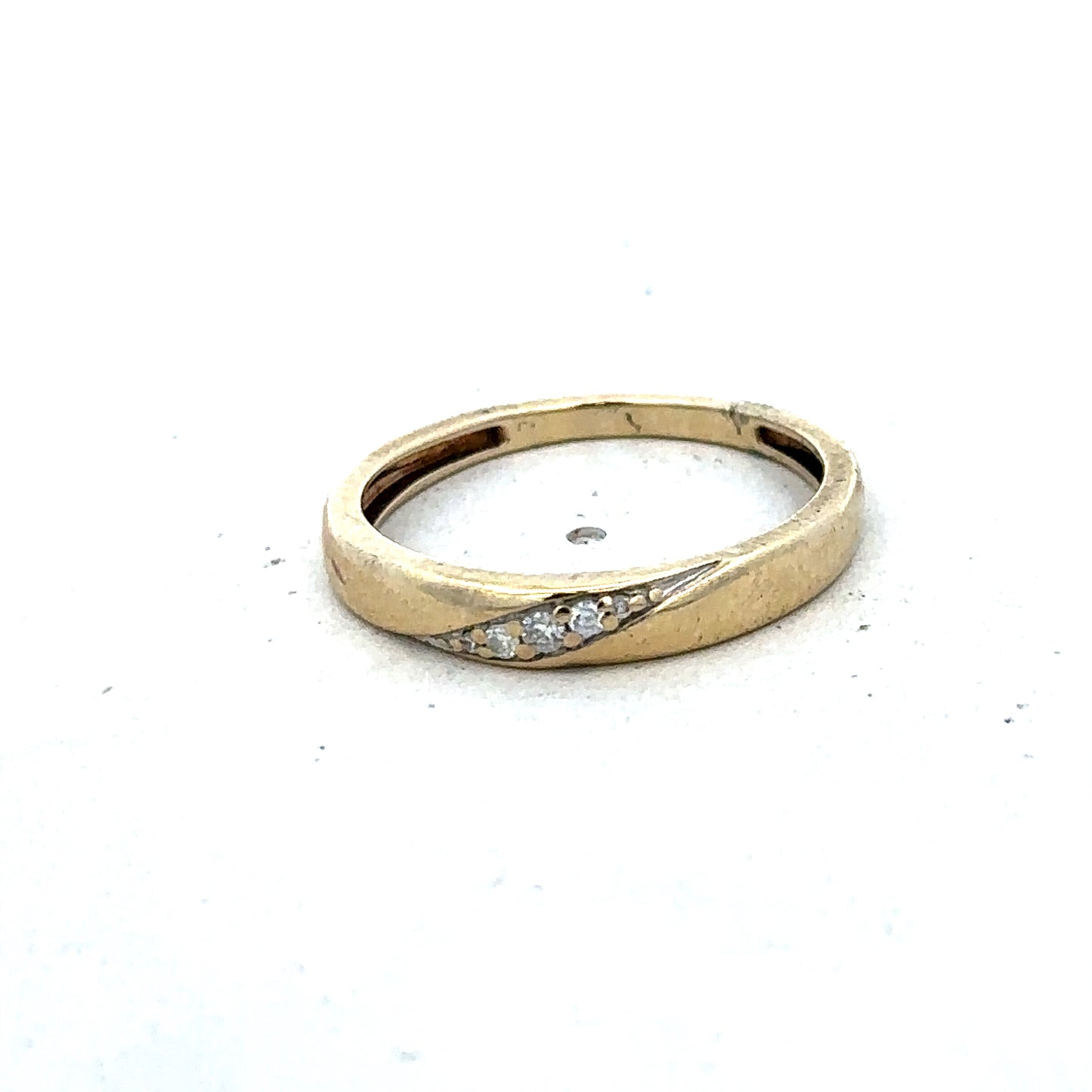 9ct yellow gold diamond ring size N (sh25634l)