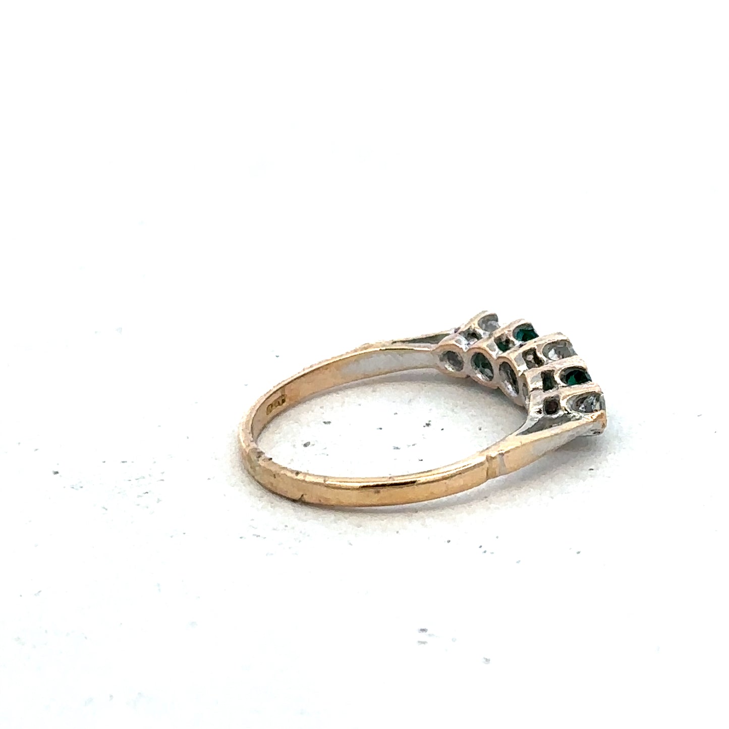 9ct yellow gold ring size N (sh27424b)
