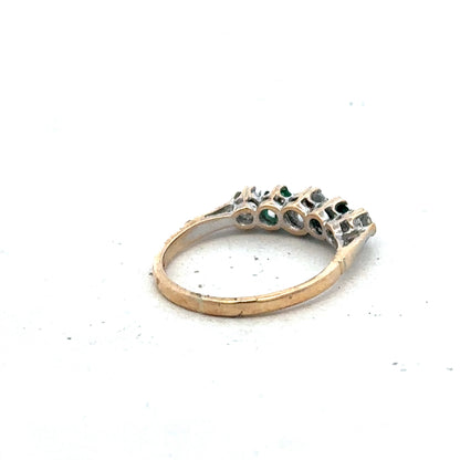 9ct yellow gold ring size N (sh27424b)