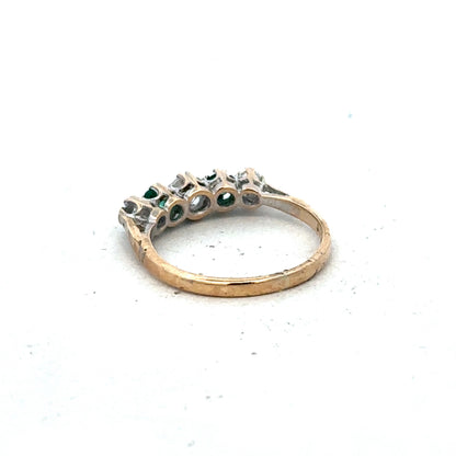 9ct yellow gold ring size N (sh27424b)