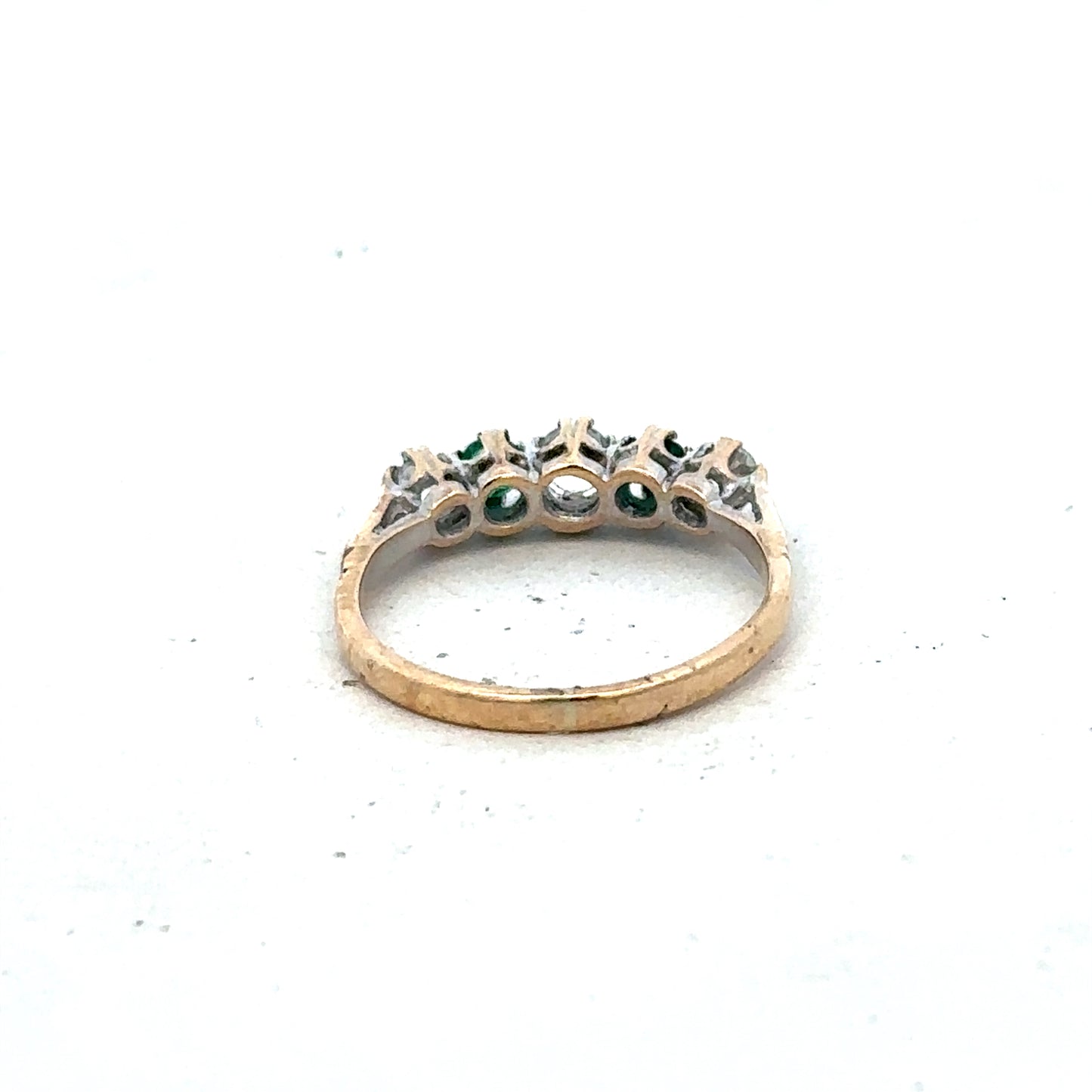 9ct yellow gold ring size N (sh27424b)