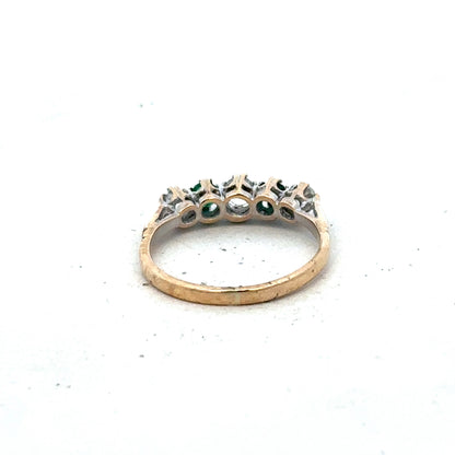 9ct yellow gold ring size N (sh27424b)