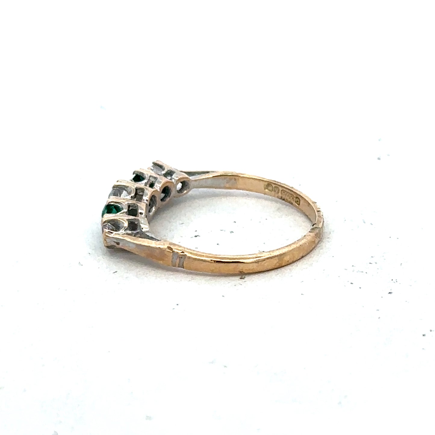 9ct yellow gold ring size N (sh27424b)
