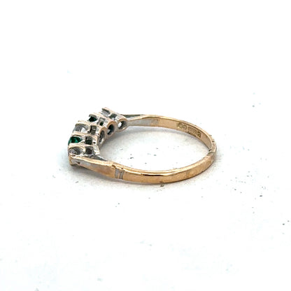 9ct yellow gold ring size N (sh27424b)