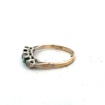9ct yellow gold ring size N (sh27424b)