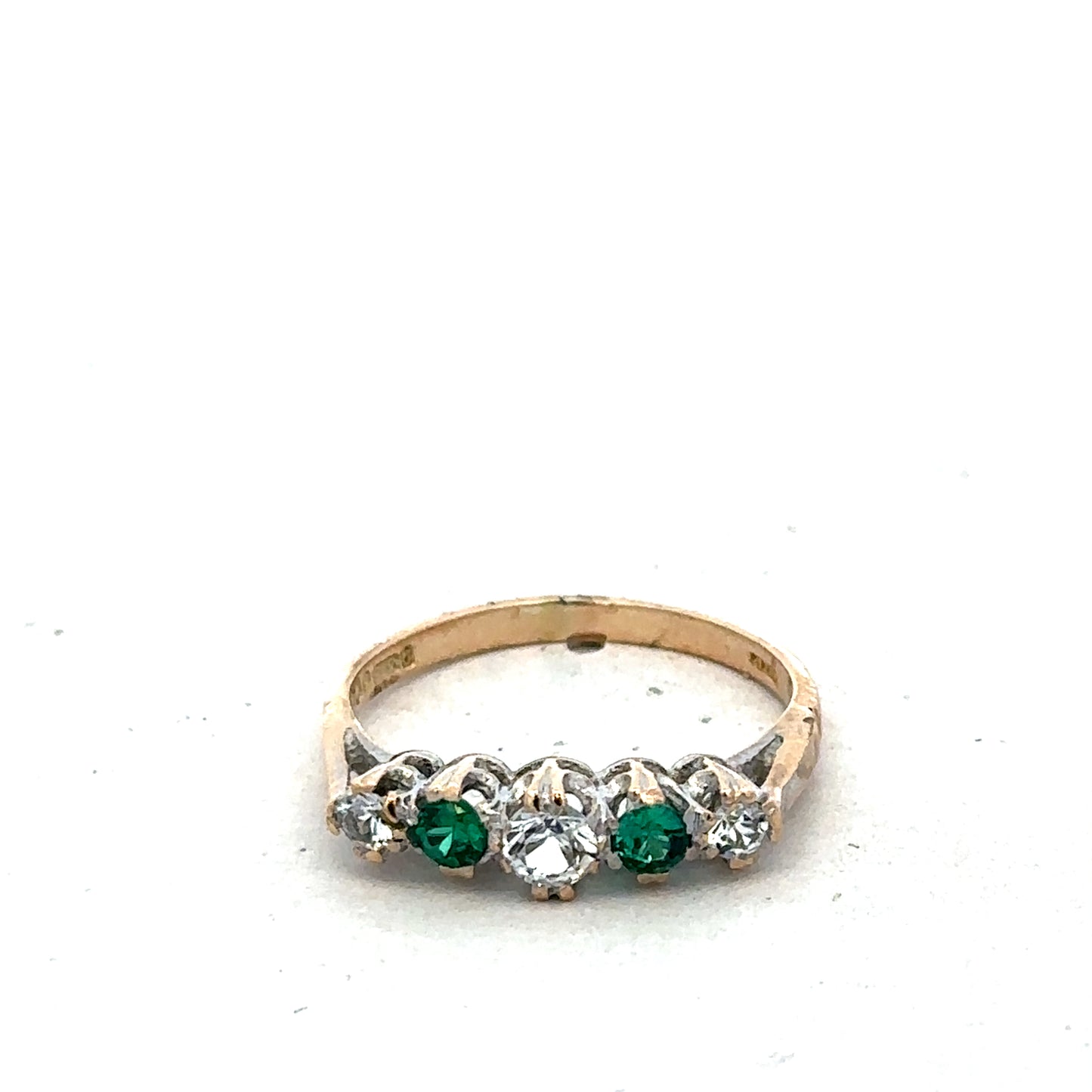 9ct yellow gold ring size N (sh27424b)