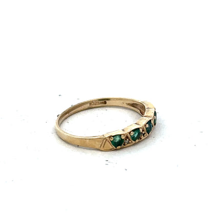 9ct yellow gold ring size N1/2 (sh25567l)