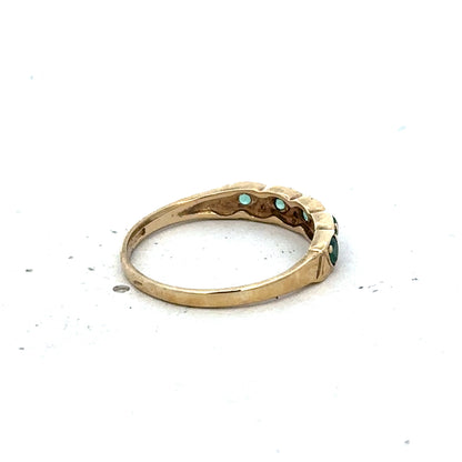 9ct yellow gold ring size N1/2 (sh25567l)