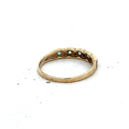 9ct yellow gold ring size N1/2 (sh25567l)