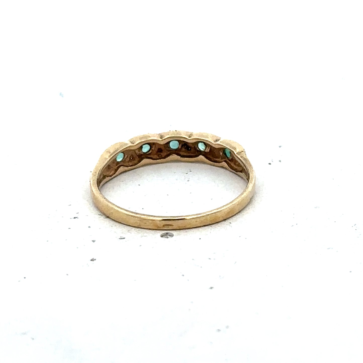 9ct yellow gold ring size N1/2 (sh25567l)