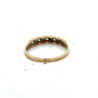 9ct yellow gold ring size N1/2 (sh25567l)