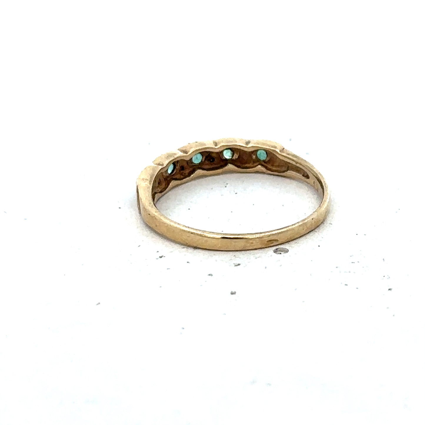 9ct yellow gold ring size N1/2 (sh25567l)